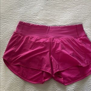 Lululemon Women's Pink Athletic speed up Shorts